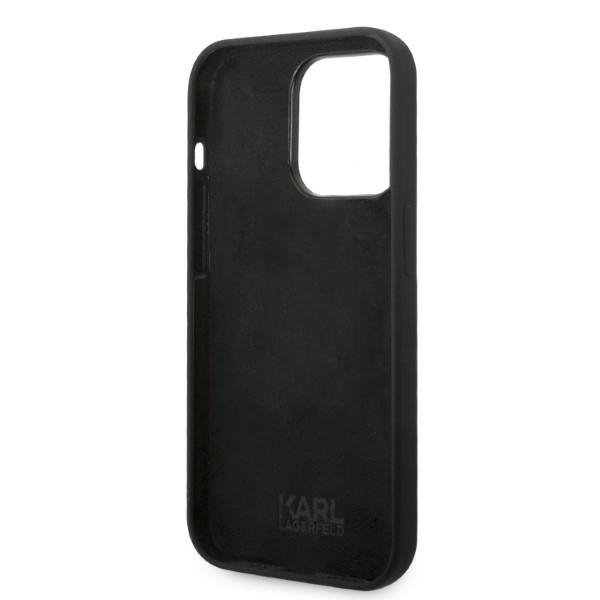 Karl Lagerfeld KLHCP14XSRSGRCK iPhone 14 Pro Max 6,7&quot; hardcase czarny/black Silicone RSG