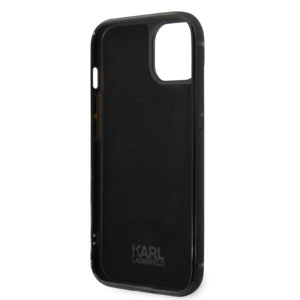 Karl Lagerfeld KLHCP14MCSSK iPhone 14 Plus / 15 Plus 6,7&quot; hardcase czarny/black Signature Logo Cardslot