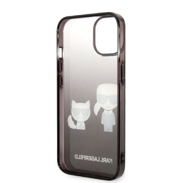 Karl Lagerfeld KLHCP14XTGKCK iPhone 14 Pro Max 6,7&quot; hardcase czarny/black Gradient Ikonik Karl & Choupette