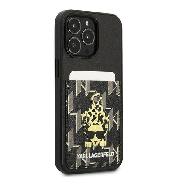 Karl Lagerfeld KLHCP13LCANCNK iPhone 13 Pro / 13 6,1&quot; hardcase czarny/black Karlimals Cardslot