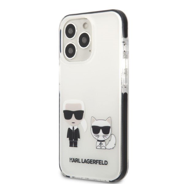 Karl Lagerfeld KLHCP13XTPEKCW iPhone 13 Pro Max 6,7&quot; hardcase biały/white Karl&Choupette