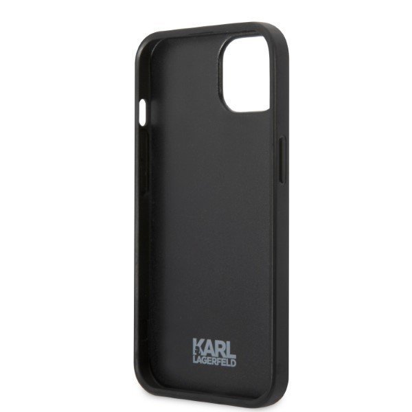 Karl Lagerfeld KLHCP13XPMNIKBK iPhone 13 Pro Max 6,7&quot; hardcase czarny/black Monogram Ikonik Patch