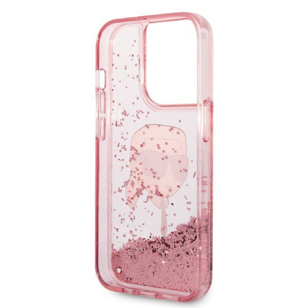 Karl Lagerfeld KLHCP14XLNKHCP iPhone 14 Pro Max 6,7&quot; różowy/pink hardcase Glitter Karl Head