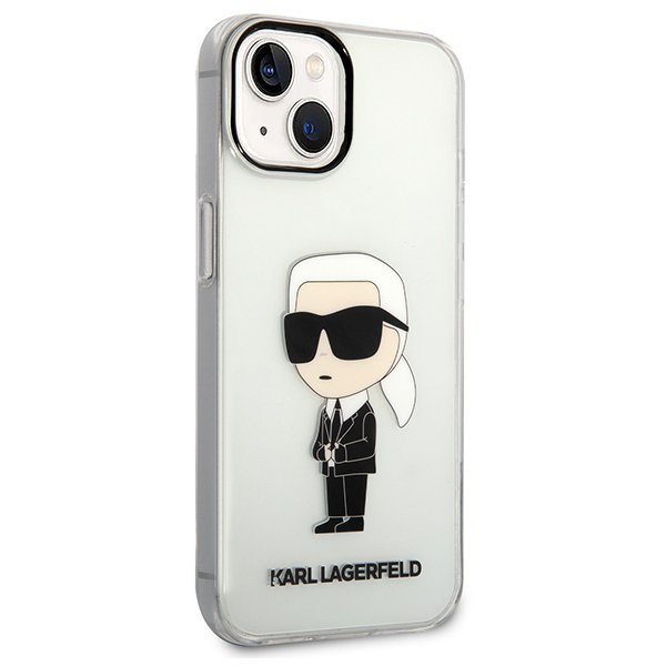 Karl Lagerfeld KLHCP14MHNIKTCT iPhone 14 Plus / 15 Plus 6,7&quot; transparent hardcase Ikonik Karl Lagerfeld