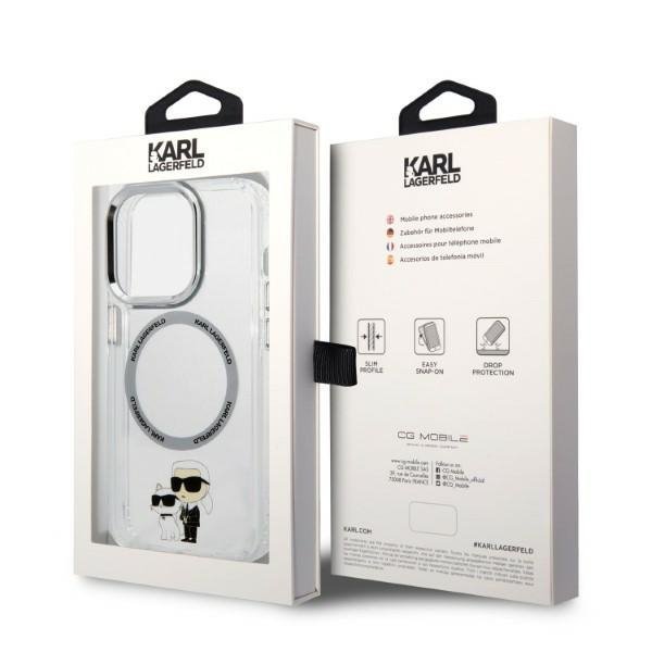 Karl Lagerfeld KLHMP14LHNKCIT iPhone 14 Pro 6,1&quot; hardcase transparent Iconic Karl&Choupette Magsafe