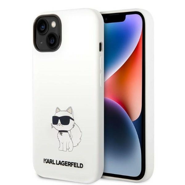 Karl Lagerfeld KLHCP14MSNCHBCH iPhone 14 Plus / 15 Plus 6,7&quot; hardcase biały/white Silicone Choupette