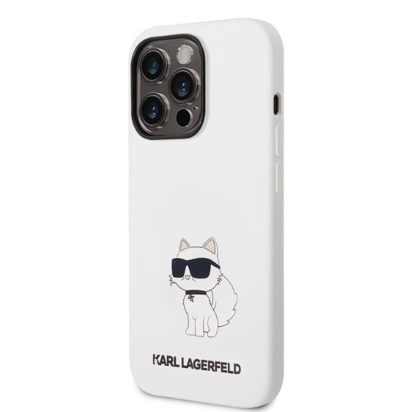 Karl Lagerfeld KLHCP14LSNCHBCH iPhone 14 Pro 6,1&quot; hardcase biały/white Silicone Choupette