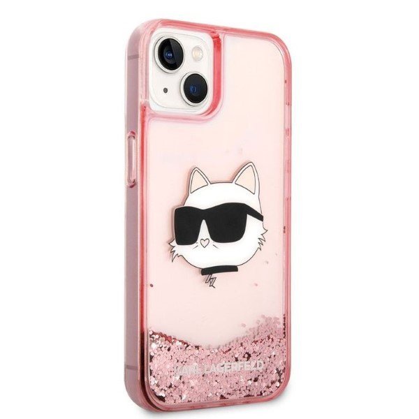 Karl Lagerfeld KLHCP14MLNCHCP iPhone 14 Plus / 15 Plus 6,7&quot; różowy/pink hardcase Glitter Choupette Head