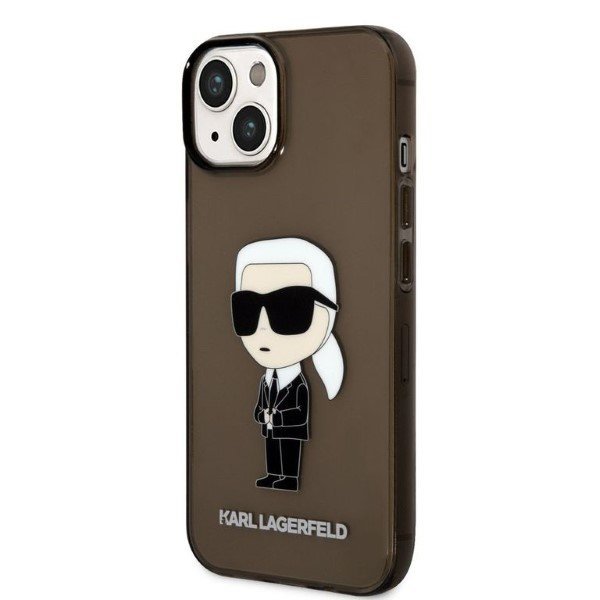Karl Lagerfeld KLHCP14MHNIKTCK iPhone 14 Plus / 15 Plus 6,7&quot; czarny/black hardcase Ikonik Karl Lagerfeld