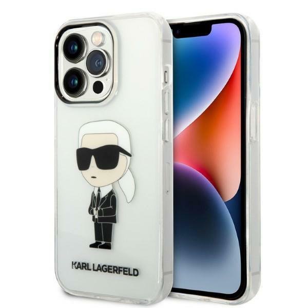 Karl Lagerfeld KLHCP14XHNIKTCT iPhone 14 Pro Max 6,7&quot; transparent hardcase Ikonik Karl Lagerfeld
