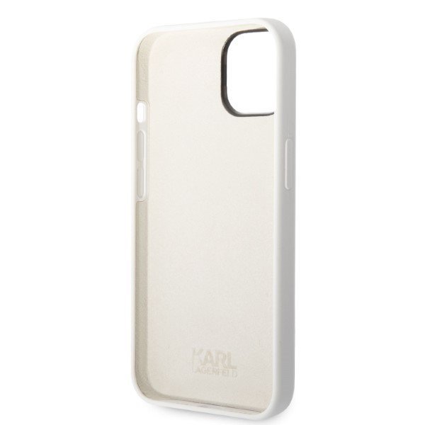 Karl Lagerfeld KLHCP14MSNIKBCH iPhone 14 Plus / 15 Plus 6,7&quot; hardcase biały/white Silicone Ikonik
