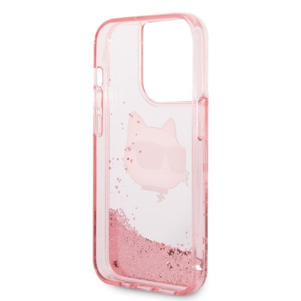 Karl Lagerfeld KLHCP14XLNCHCP iPhone 14 Pro Max 6,7&quot; różowy/pink hardcase Glitter Choupette Head