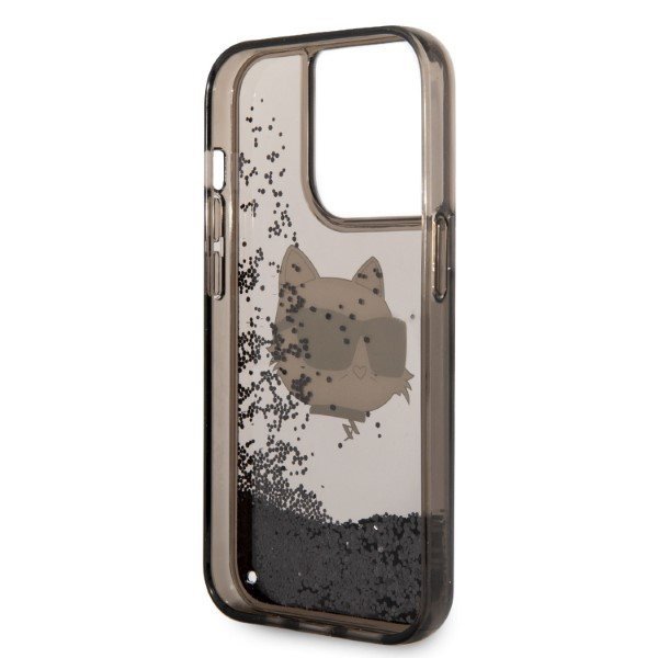 Karl Lagerfeld KLHCP14XLNCHCK iPhone 14 Pro Max 6,7&quot; czarny/black hardcase Glitter Choupette Head
