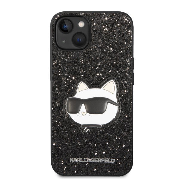 Karl Lagerfeld KLHCP14MG2CPK iPhone 14 Plus / 15 Plus 6,7&quot; czarny/black hardcase Glitter Choupette Patch