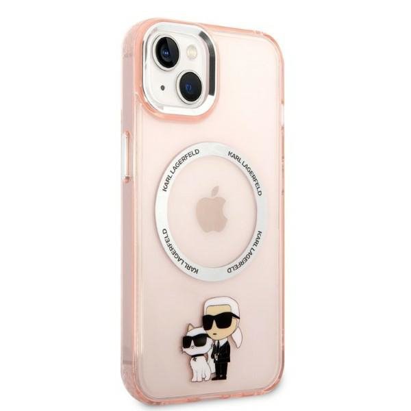 Karl Lagerfeld KLHMP14SHNKCIP iPhone 14 / 15 / 13 6,1&quot; hardcase różowy/pink Iconic Karl&Choupette Magsafe