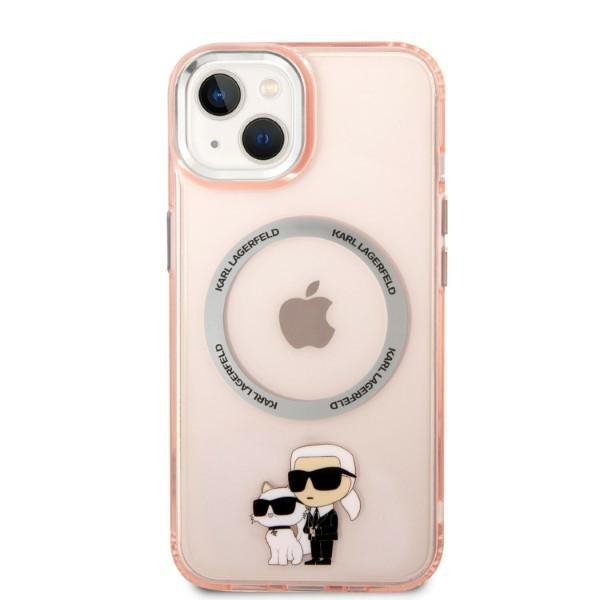 Karl Lagerfeld KLHMP14MHNKCIP iPhone 14 Plus / 15 Plus 6,7&quot; hardcase różowy/pink Iconic Karl&Choupette Magsafe