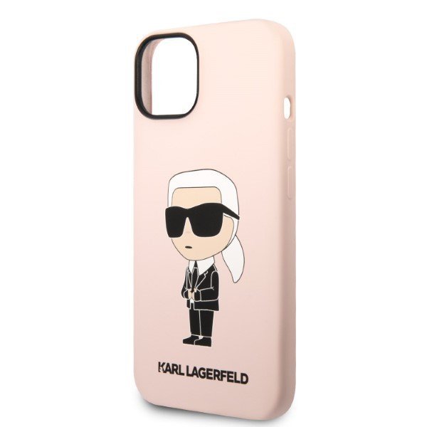 Karl Lagerfeld KLHMP14MSNIKBCP iPhone 14 Plus / 15 Plus 6,7&quot; hardcase różowy/pink Silicone Ikonik Magsafe