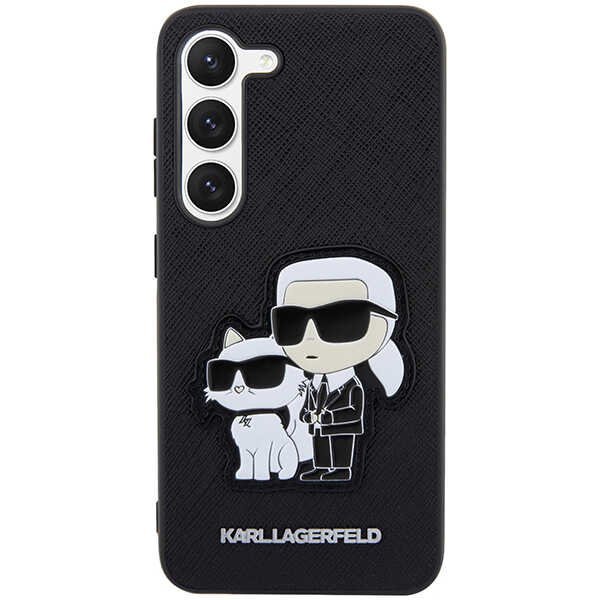Karl Lagerfeld KLHCS23MSANKCPK S23+ S916 hardcase czarny/black Saffiano Karl & Choupette