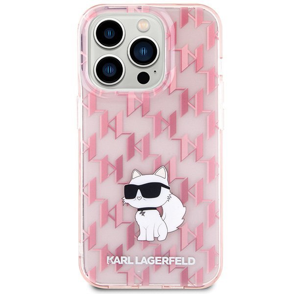 Karl Lagerfeld KLHCP15XHNCMKLP iPhone 15 Pro Max 6.7&quot; różowy/pink hardcase Monogram Choupette