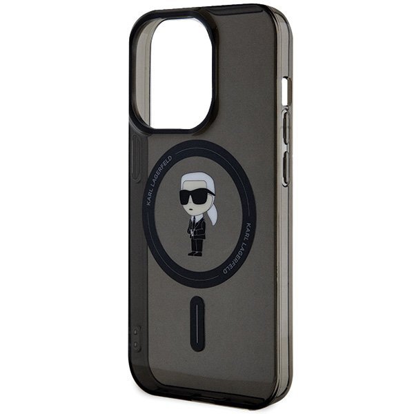 Karl Lagerfeld KLHMP15XHFCKNOK iPhone 15 Pro Max 6.7&quot; czarny/black hardcase IML Ikonik MagSafe
