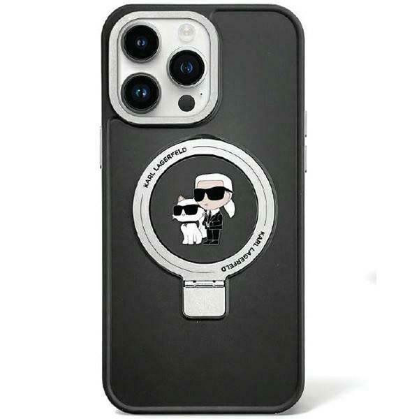Karl Lagerfeld KLHMP15MHMRSKCK iPhone 15 Plus / 14 Plus 6.7&quot;czarny/black hardcase Ring Stand Karl&Choupettte MagSafe