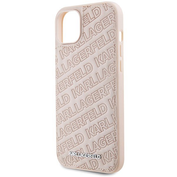 Karl Lagerfeld KLHCP15SPQKPMP iPhone 15 / 14 / 13 6.1&quot; różowy/pink hardcase Quilted K Pattern