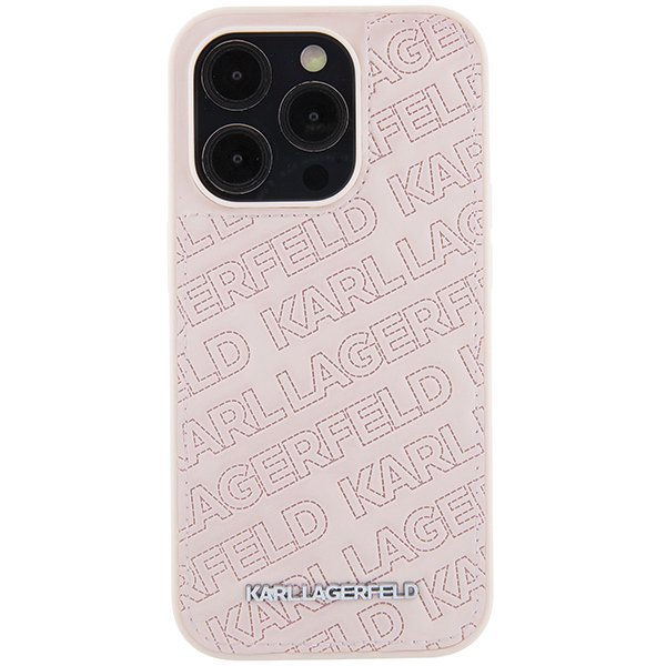Karl Lagerfeld KLHCP15XPQKPMP iPhone 15 Pro Max 6.7&quot; różowy/pink hardcase Quilted K Pattern