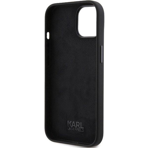 Karl Lagerfeld KLHCP15MSDHKCNK iPhone 15 Plus / 14 Plus 6.7&quot; czarny/black Silicone Karl&Choupette Head