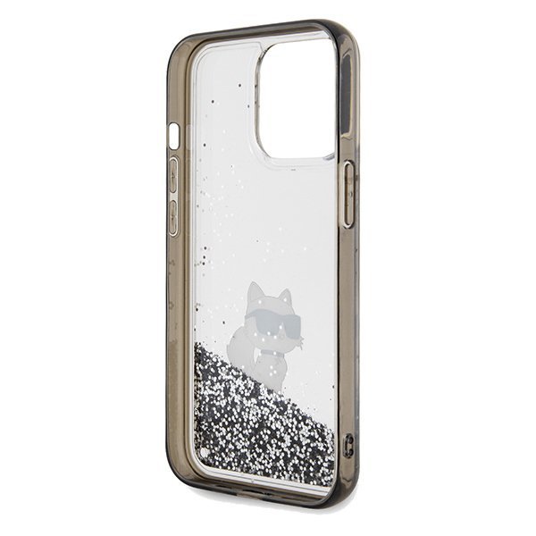 Karl Lagerfeld KLHCP13LLKCNSK iPhone 13 Pro / 13 6.1&quot; transparent hardcase Liquid Glitter Choupette