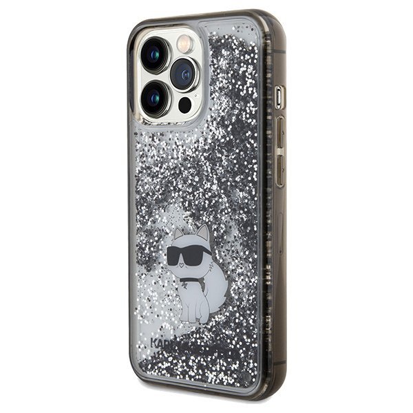 Karl Lagerfeld KLHCP13XLKCNSK iPhone 13 Pro Max 6.7&quot; transparent hardcase Liquid Glitter Choupette