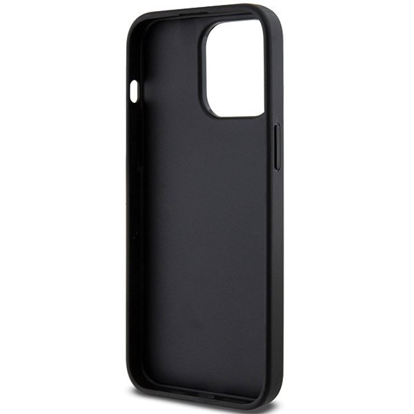 Karl Lagerfeld KLHCP13LGSACHPK iPhone 13 Pro / 13 6.1&quot; czarny/black hardcase Gripstand Saffiano Choupette Pins