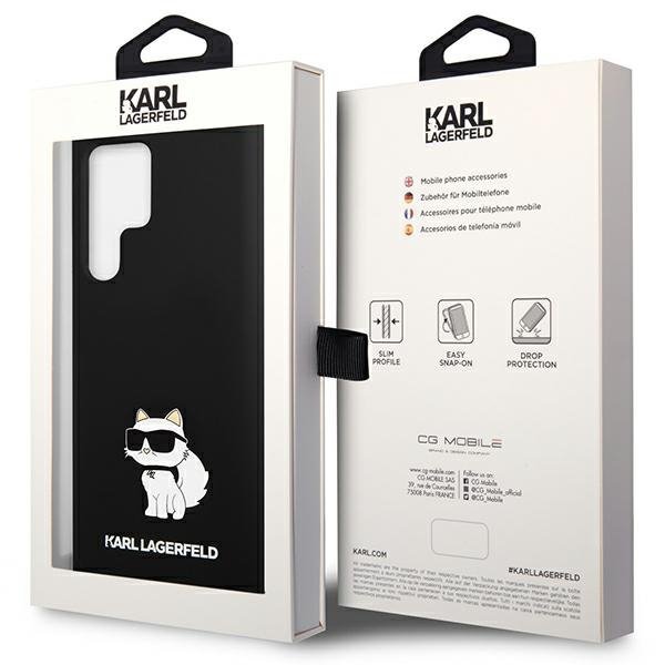 Karl Lagerfeld KLHCS24LSNCHBCK S24 Ultra S928 hardcase czarny/black Silicone Choupette