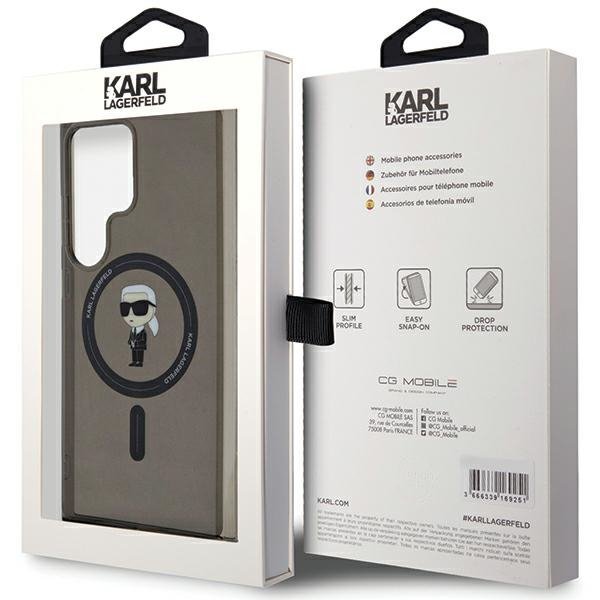 Karl Lagerfeld KLHMS24LHFCKNOK S24 UltraS928 czarny/black hardcase IML Ikonik MagSafe
