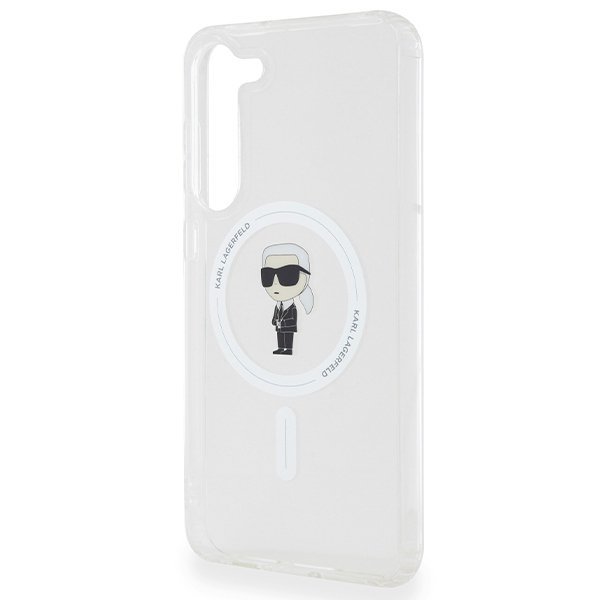 Karl Lagerfeld KLHMS24MHFCKNOT S24+ S926 transparent hardcase IML Ikonik MagSafe