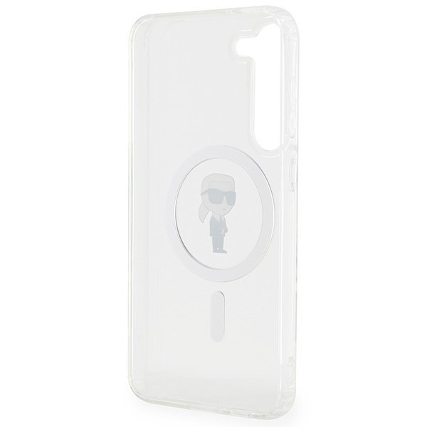 Karl Lagerfeld KLHMS24MHFCKNOT S24+ S926 transparent hardcase IML Ikonik MagSafe