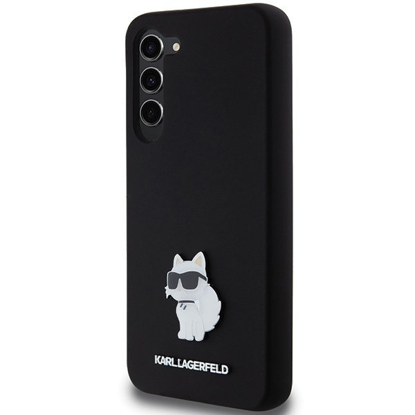 Karl Lagerfeld KLHCS24MSMHCNPK S24+ S926 czarny/black hardcase Silicone Choupette Metal Pin