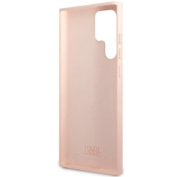 Karl Lagerfeld KLHCS24LSMHCNPP S24 Ultra S928 różowy/pink Silicone Choupette Metal Pin