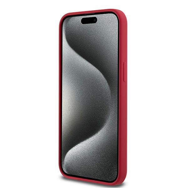 Karl Lagerfeld KLHMP15XSCMKCRHR iPhone 15 Pro Max 6.7&quot; czerwony/red hardcase Silicone Karl & Choupette Ring MagSafe