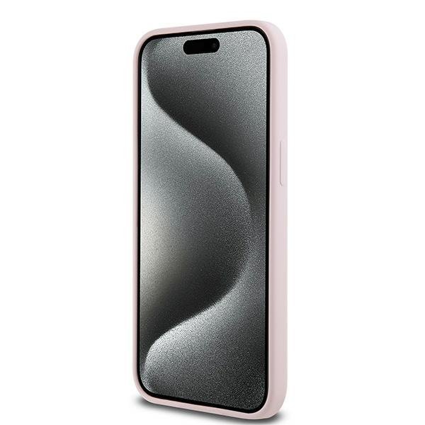 Karl Lagerfeld KLHMP15LSCMKCRHP iPhone 15 Pro 6.1&quot; różowy/pink hardcase Silicone Karl & Choupette MagSafe