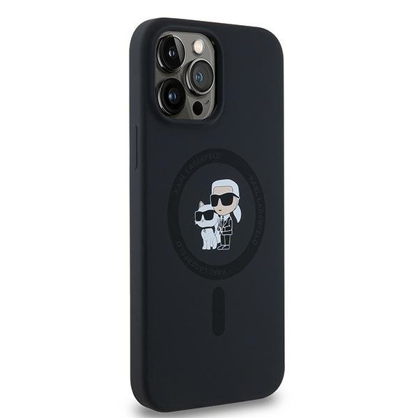 Karl Lagerfeld KLHMP13XSCMKCRHK iPhone 13 Pro Max 6.7&quot; czarny/black hardcase Silicone Karl & Choupette MagSafe