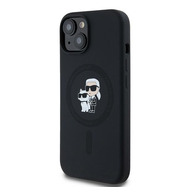 Karl Lagerfeld KLHMP15MSCMKCRHK iPhone 15 Plus / 14 Plus 6.7&quot; czarny/black hardcase Silicone Karl & Choupette MagSafe