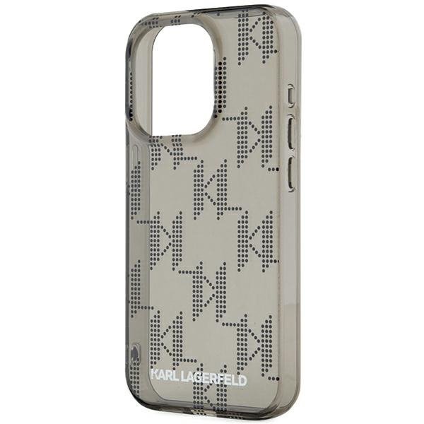 Karl Lagerfeld KLHCP15XHKDPNSK iPhone 15 Pro Max 6.7&quot; czarny/black hardcase IML Mono KL Pattern & Cord