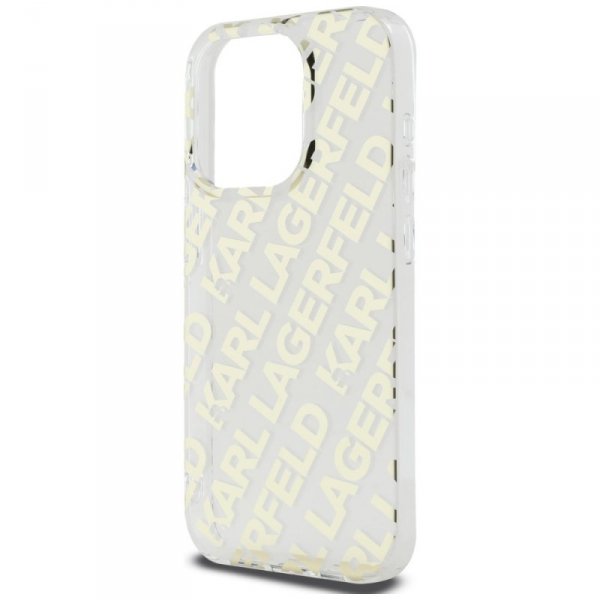 Karl Lagerfeld KLHCP15XHKFOEMD iPhone 15 Pro Max 6.7&quot; złoty/gold hardcase IML Fullover  Logo