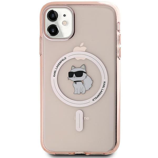 Karl Lagerfeld KLHMN61HFCCNOP iPhone 11 / Xr 6.1&quot; różowy/pink hardcase IML Choupette MagSafe