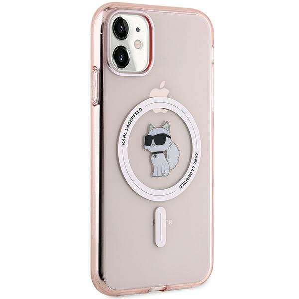 Karl Lagerfeld KLHMN61HFCCNOP iPhone 11 / Xr 6.1&quot; różowy/pink hardcase IML Choupette MagSafe