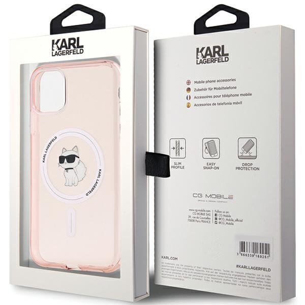 Karl Lagerfeld KLHMN61HFCCNOP iPhone 11 / Xr 6.1&quot; różowy/pink hardcase IML Choupette MagSafe