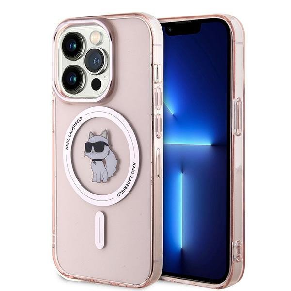 Karl Lagerfeld KLHMP14LHFCCNOP iPhone 14 Pro 6.1&quot; różowy/pink hardcase IML Choupette MagSafe