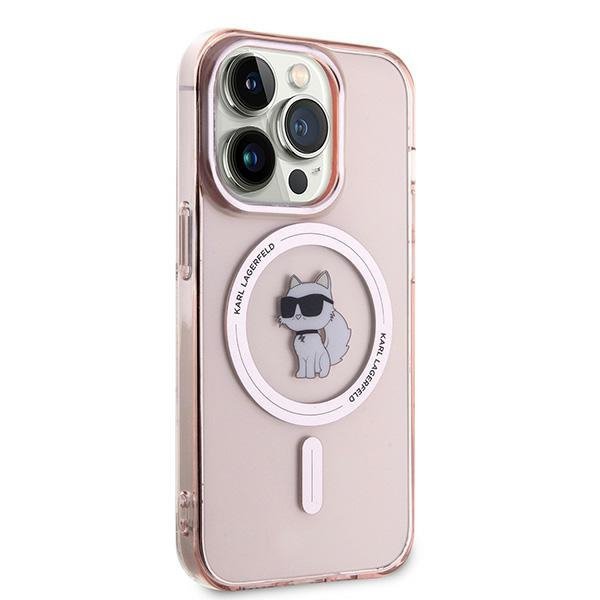 Karl Lagerfeld KLHMP14LHFCCNOP iPhone 14 Pro 6.1&quot; różowy/pink hardcase IML Choupette MagSafe