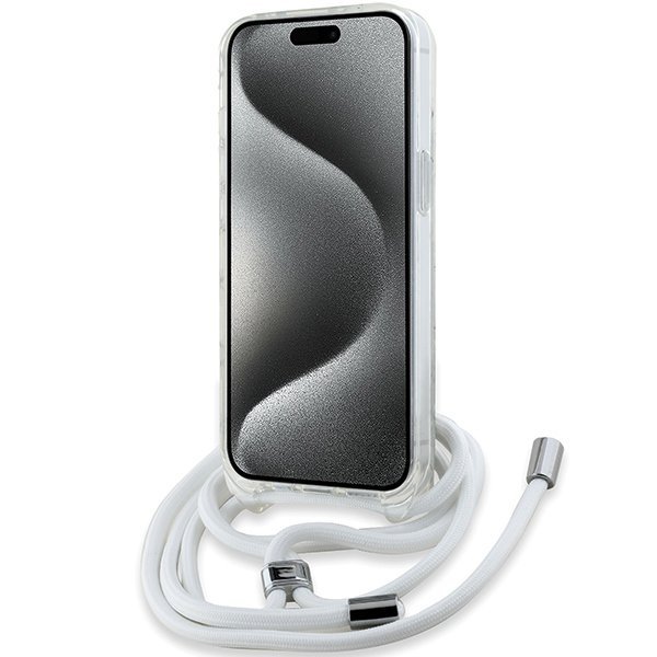 Karl Lagerfeld KLHMP14SHCCHNT iPhone 14 / 13 / 15 6.1&quot; hardcase transparent IML Choupette Head & Cord Magsafe