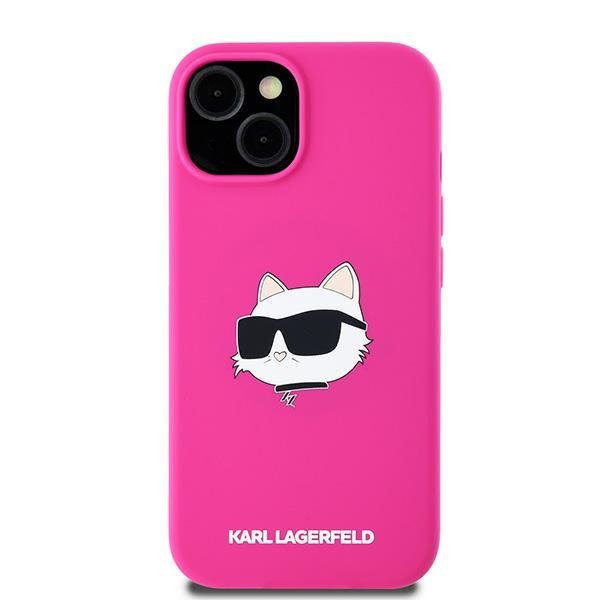Karl Lagerfeld KLHMP15MSCHPPLF iPhone15 Plus / 14 Plus 6.7&quot; różowy/fuschia hardcase Silicone Choupette Head MagSafe